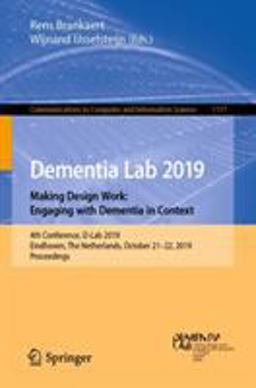 Dementia Lab. Making Design Work: Engaging with Dementia in Context Dementia Lab. Making Design Work: Engaging with Dementia in Context
