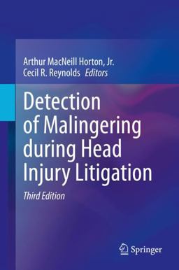 Detection of Malingering During Head Injury Litigation Volume Two 3rd 9783030546557 Front Cover