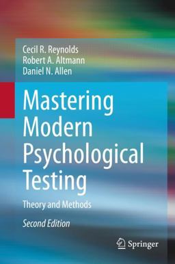 Mastering Modern Psychological Testing: Theory and Methods 2nd 9783030594541 Front Cover