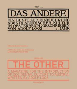 Other A Magazine for the Introduction of Occidental Culture to Austria (Vienna 1903 / Reprint 2015)  9783037784815 Front Cover