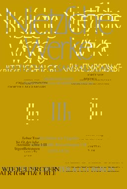 Die Geburt der Tragödie. Unzeitgemäße Betrachtungen I - III (1872 - 1874)