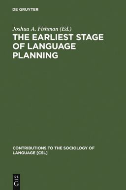 The Earliest Stage of Language Planning