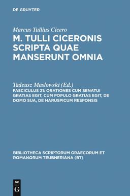 Orationes Cum Senatui Gratias Egit, Cum Populo Gratias Egit, de Domo Sua, de Haruspicum Responsis