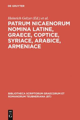 Patrum Nicaenorum Nomina Latine, Graece, Coptice, Syriace, Arabice, Armeniace