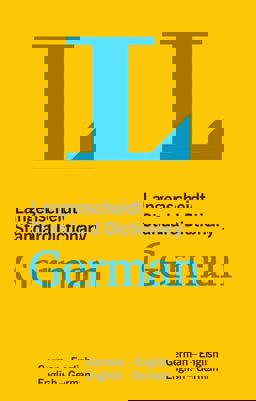 Langenscheidt Standard Dictionary German:  9783125140240 Front Cover