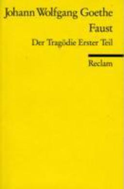 FAUST I:DER TRAGODIE ERSTER TE 1st 9783150000014 Front Cover