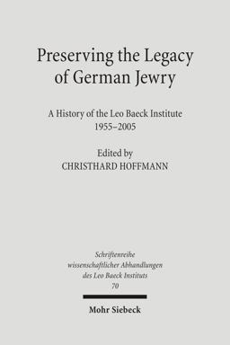 Preserving the Legacy of German Jewry