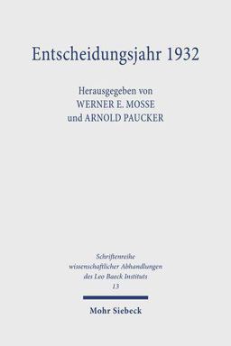 Entscheidungsjahr 1932