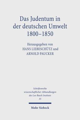 Das Judentum in der Deutschen Umwelt Das Judentum in der Deutschen Umwelt
