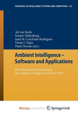 Ambient Intelligence - Software and Applications Ambient Intelligence - Software and Applications