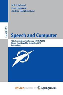 Speech and Computer