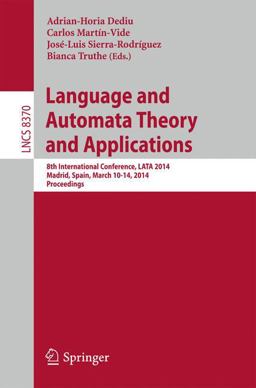 Language and Automata Theory and Applications