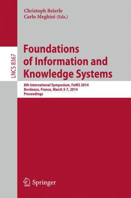 Foundations of Information and Knowledge Systems Foundations of Information and Knowledge Systems