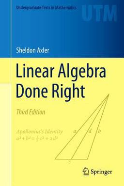 Linear Algebra Done Right 3rd 9783319110790 Front Cover