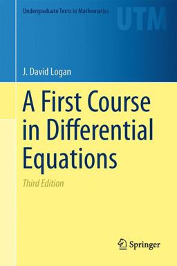 First Course in Differential Equations 3rd 9783319178516 Front Cover