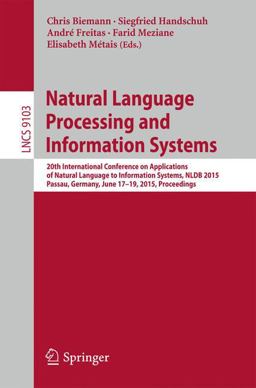 Natural Language Processing and Information Systems Natural Language Processing and Information Systems