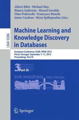 Machine Learning and Knowledge Discovery in Databases Machine Learning and Knowledge Discovery in Databases