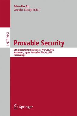 Provable Security Provable Security