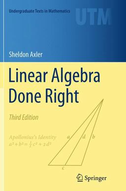 Linear Algebra Done Right 3rd 9783319307657 Front Cover