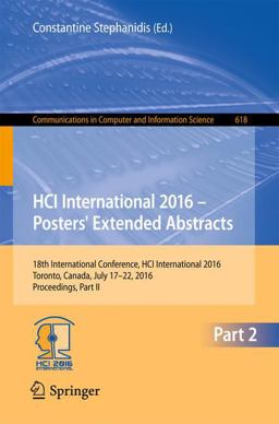 HCI International 2016 - Posters' Extended Abstracts