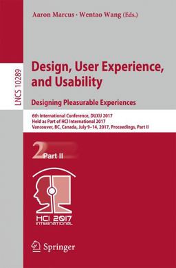 Design, User Experience, and Usability - Theory, Methodology, and Management