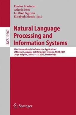 Natural Language Processing and Information Systems Natural Language Processing and Information Systems