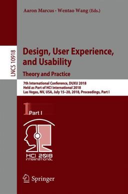 Design, User Experience, and Usability: Theory and Practice