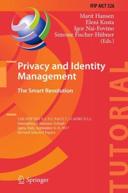 Privacy and Identity Management. the Smart Revolution