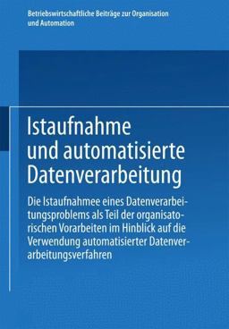 Istaufnahme und Automatisierte Datenverarbeitung