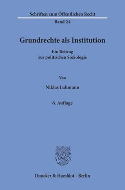 Grundrechte Als Institution