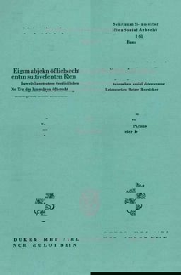 Eigentum an Subjektiven öffentlichen Rechten Eigentum an Subjektiven öffentlichen Rechten