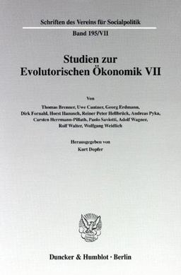 Studien Zur Evolutorischen Ökonomik VII