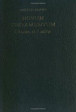Novum Testamentum Graece et Latine 3rd 9783438054012 Front Cover