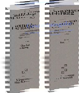 Gesamtausgabe Abt. 3 Unveröffentliche Abhandlungen Bd. 70. Über den Anfang (1941)