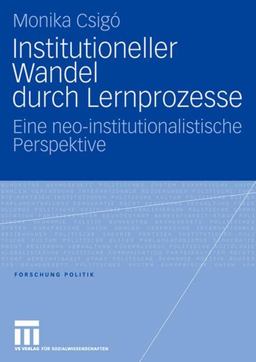 Institutioneller Wandel Durch Lernprozesse