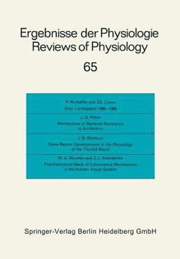 Ergebnisse der Physiologie / Reviews of Physiology