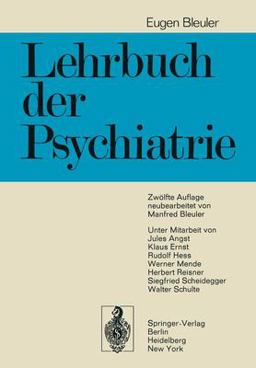 Lehrbuch der Psychiatrie 12th 1972 9783540059608 Front Cover