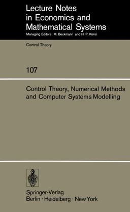 Control Theory, Numerical Methods and Computer Systems Modelling