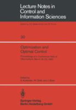 Optimization and Optimal Control