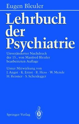 Lehrbuch der Psychiatrie 15th 1983 9783540118336 Front Cover