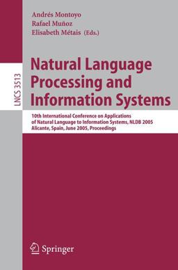Natural Language Processing and Information Systems Natural Language Processing and Information Systems