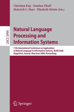 Natural Language Processing and Information Systems Natural Language Processing and Information Systems