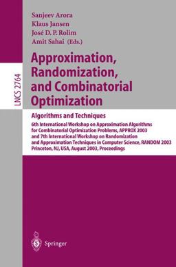Approximation, Randomization, and Combinatorial Optimization Approximation, Randomization, and Combinatorial Optimization