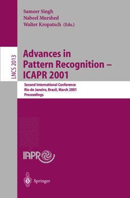 Advances in Pattern Recognition - Icapr 2001