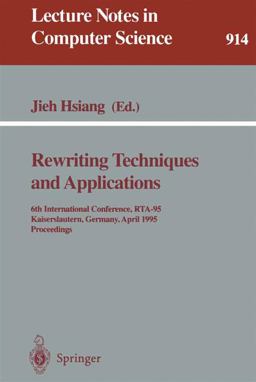 Rewriting Techniques and Applications