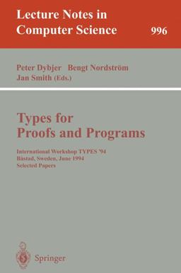 Types for Proofs and Programs