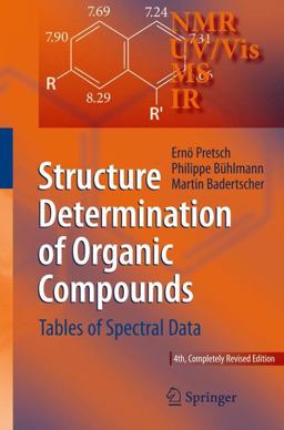Structure Determination of Organic Compounds Tables of Spectral Data 4th 9783540938095 Front Cover