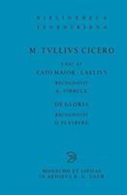 Cato Maior. Laelius. de Gloria