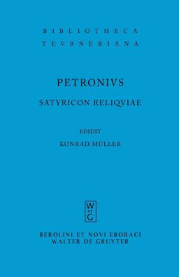 Satyricon Reliquiae 5th 9783598712579 Front Cover