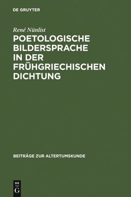 Poetologische Bildersprache in der Frühgriechischen Dichtung